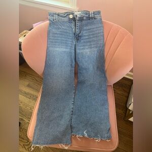 zara, wide leg Blue girls Jeans, size 10